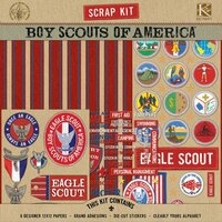 K and Company - Boy Scouts of America - Scrap Kit - Eagle Scout