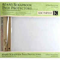 K and Company 8.5 x 8.5 Clear Page Protector Refill Kit - 10 Pack
