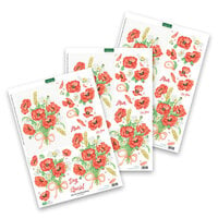 Katy Sue Designs - Die Cut Decoupage - Corn Poppies