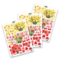 Katy Sue Designs - Die Cut Decoupage - Daffodil, Tulip And Poppy Bouquet