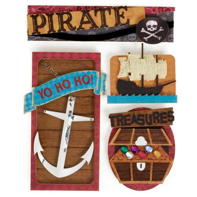 Karen Foster Design - Pirate Collection - Stacked Stickers - Pirate