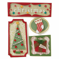 Karen Foster Design - Christmas Collection - Stacked Stickers - Christmas