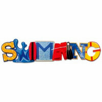 Karen Foster Design - Water Fun Collection - Stacked Statements - 3 Dimensional Adhesive Title - Swimming