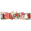 Karen Foster Design - Christmas Collection - Stacked Statements - 3 Dimensional Adhesive Title - Merry Christmas
