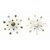 Karen Foster Design - Sparkle Burst Brads - Pearls