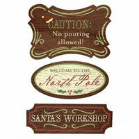 Karen Foster Design - Christmas Collection - Wood Signs - Santa
