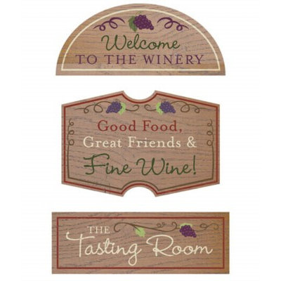 Karen Foster Design - Winery Collection - Wood Signs - Winery, CLEARANCE