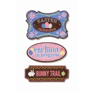 Karen Foster Design - Easter Collection - Chipboard Outdoor Signs, CLEARANCE