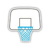 Karen Foster Design - SPORTS-ments Collection - Self Adhesive Metal Plates - Basketball Hoop