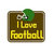 Karen Foster Design - SPORTS-ments Collection - Self Adhesive Metal Plates - I Love Football