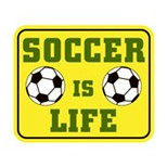 Karen Foster Design - SPORTS-ments Collection - Self Adhesive Metal Plates - Soccer is Life