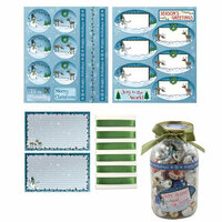 Karen Foster Design - Bottle It Up Collection - Christmas - Canning and Gift Label Kit - Holiday - Regular Size, CLEARANCE