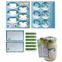 Karen Foster Design - Bottle It Up Collection - Christmas - Canning and Gift Label Kit - Holiday - Wide Mouth Size, CLEARANCE