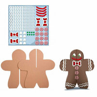 Karen Foster Design - Kids Kraft-It Kit - 3 Dimensional Gingerbread Man, CLEARANCE