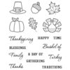 Karen Foster Design - Thanksgiving and Autumn Collection - Clear Acrylic Stamps - Thanksgiving