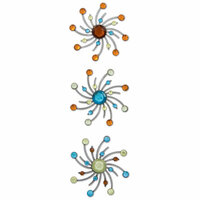 Karen Foster Design - Sparkle Swirl Burst Brads - Espresso