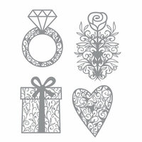 Karen Foster Design - Wedding Collection - Thin-ments - Metal Shapes