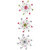 Karen Foster Design - Sparkle Swirl Burst Brads - Cotton Candy