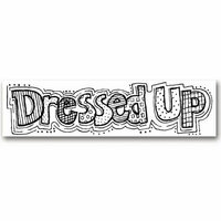 Karen Foster Design - Word Rub-Ons - 2.5 by 10 inch size - Dressed Up, CLEARANCE
