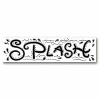 Karen Foster Design - Word Rub-Ons - 2.5 by 10 inch size - Splash, CLEARANCE