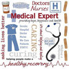 Karen Foster Design - Rub Ons - Public Heroes Collection - Medical Expert - Doctor and Nurse