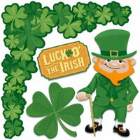 Karen Foster Design - St Patrick's Day Collection - Cardstock Stickers - Luck O' the Irish, CLEARANCE