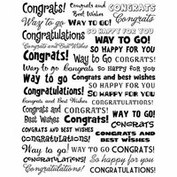 Karen Foster Design - Final Touch Collection - Clear Stickers - Congratulations