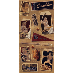 Karen Foster Cardstock Stickers - Baseball, CLEARANCE