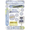 Karen Foster Stickers - Snowboarding