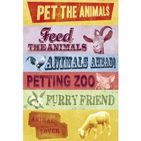 Karen Foster Design - Petting Zoo - Sticker - Pet the Animals, CLEARANCE