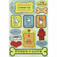 Karen Foster Design - A Dog's Life Collection - Sticker - Puppy Love