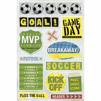 Karen Foster Design - Soccer Collection - Sticker - Soccer Balls, CLEARANCE
