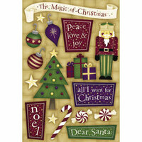 Karen Foster Design - Holly Jolly Christmas Collection - Sticker - Magic of Christmas, CLEARANCE