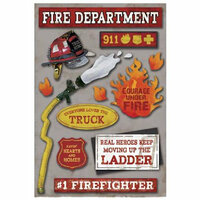 Karen Foster Design - Stickers - Public Heroes Collection - Fire Department - Firefighters