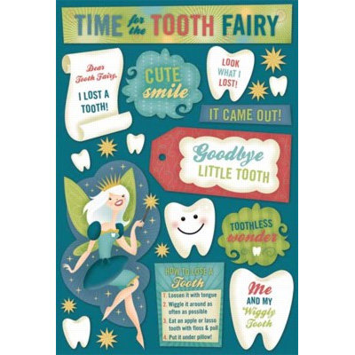 Karen Foster Design - Fairies Collection - Cardstock Stickers - Tooth Fairy Time