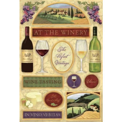 Karen Foster Design - Winery Collection - Cardstock Stickers - The Winery