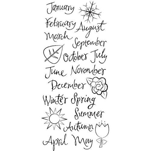 Karen Foster Design - Calendar Collection - Clear Stickers - Months of the Year