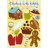 Karen Foster Design - Christmas Cooking Collection - Cardstock Stickers - Christmas in the Kitchen