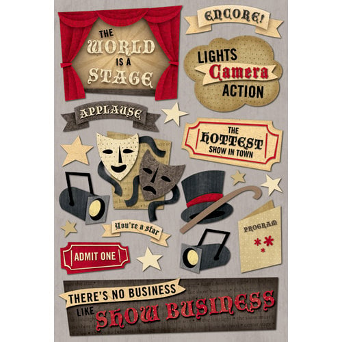 Karen Foster Design - Drama Collection - Cardstock Stickers - Show Business