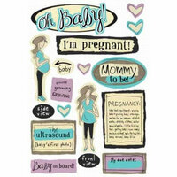 Karen Foster Design - Baby Shower Collection - Cardstock Stickers - Mother To Be