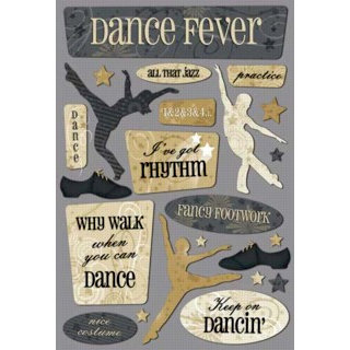 Karen Foster Design - Dance Collection - Cardstock Stickers - Dance Fever