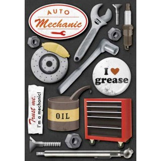Karen Foster Design - Auto Mechanic Collection - Stickers - Auto Mechanic