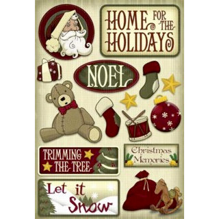 Karen Foster Design - Christmas Collection - Cardstock Stickers - Home for the Holidays