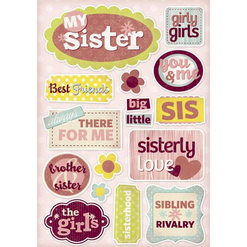 Karen Foster Design - Sister Collection - Cardstock Stickers - My Sister