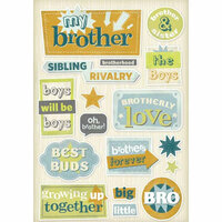Karen Foster Design - Brother Collection - Cardstock Stickers - Brothers Forever