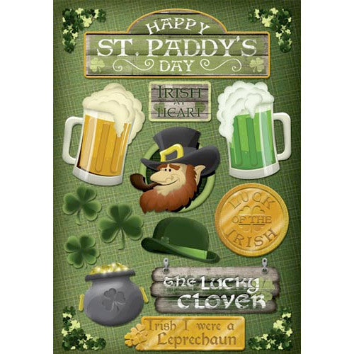 Karen Foster Design - St. Patricks Day Collection - Cardstock Stickers - Irish at Heart