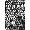 Karen Foster Design - Alphabet Cardstock Stickers - Headline Black