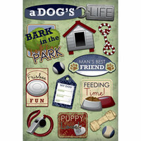 Karen Foster Design - Dog Collection - Cardstock Stickers - Man's Best Friend