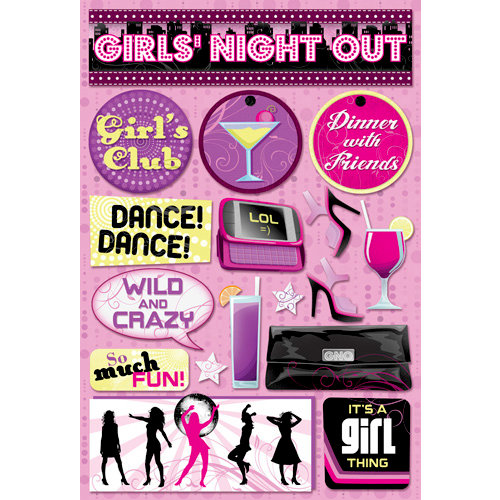 Karen Foster Design - Cardstock Stickers - Girls Night Out