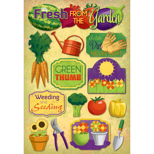 Karen Foster Design - Cardstock Stickers - Weeding and Seeding